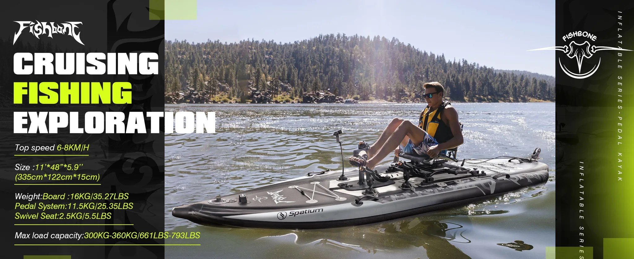 FishBone Pedal Drive - Cruising Fishing Exploration