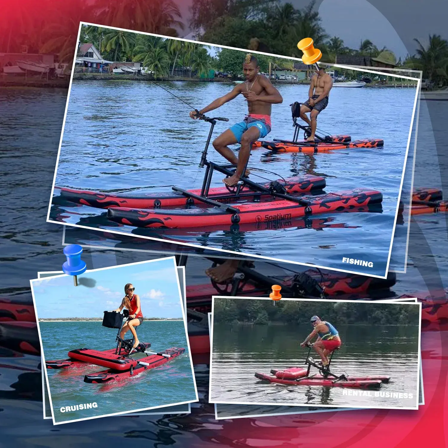 Riding the WaterBike 3.0 — cruising, fishing and fitness on the water