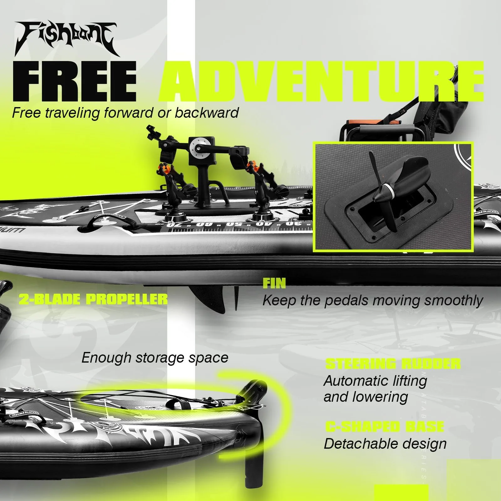 Free adventure — forward and backward pedaling